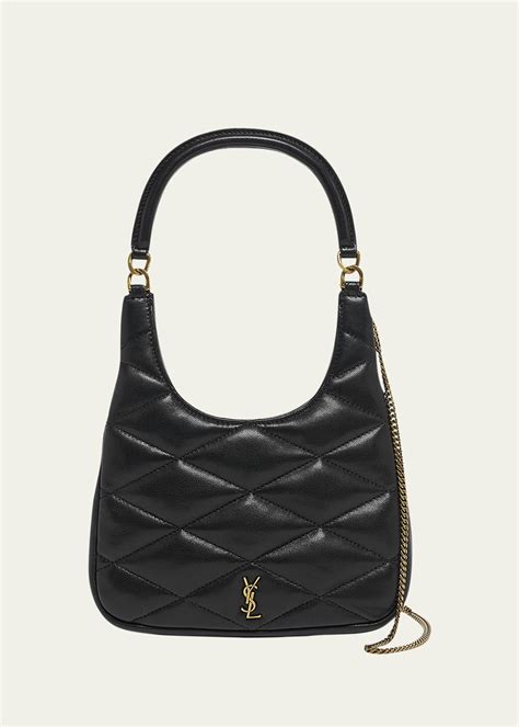 sade ysl|Saint Laurent Sade Mini YSL Hobo Bag in Quilted Lambskin.